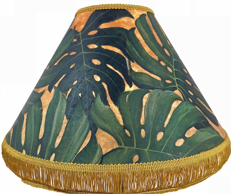 Monstera Leaf 18 Inch Tall Lampshade