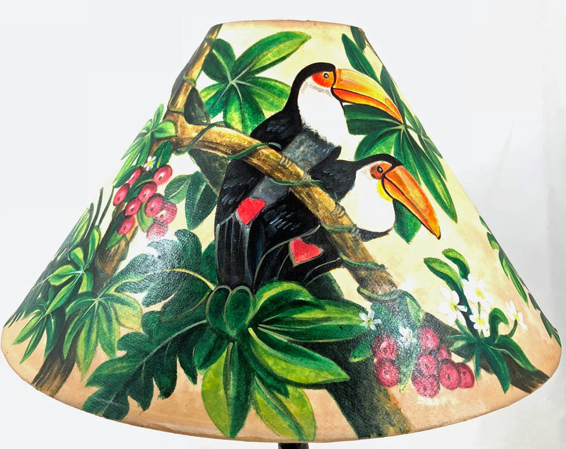 Tropical Bird in forest 18 Inch Tall Lampshade