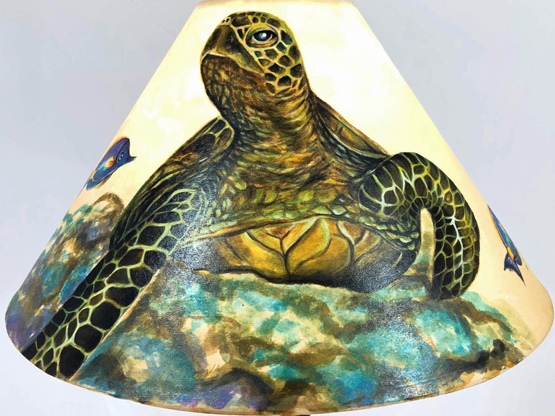 Large Green Sea Turtle 18 Inch Tall Lampshade