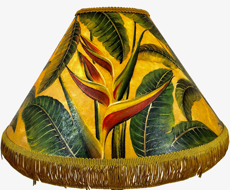 Heliconia Rich Golden  18 Inch Tall Lampshade