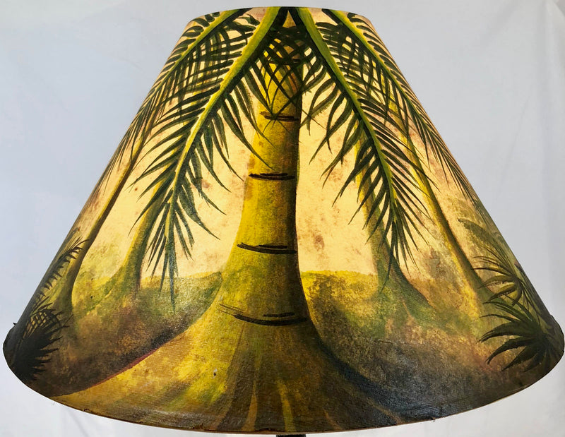 Palm Forest Light Finish  18 Inch Tall Lampshade