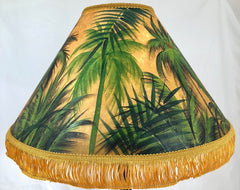 Palm Frond Forest 18 Inch Tall Lampshade
