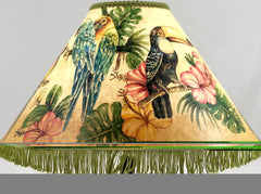 Golden Palm Forest 18 Inch Tall Lampshade