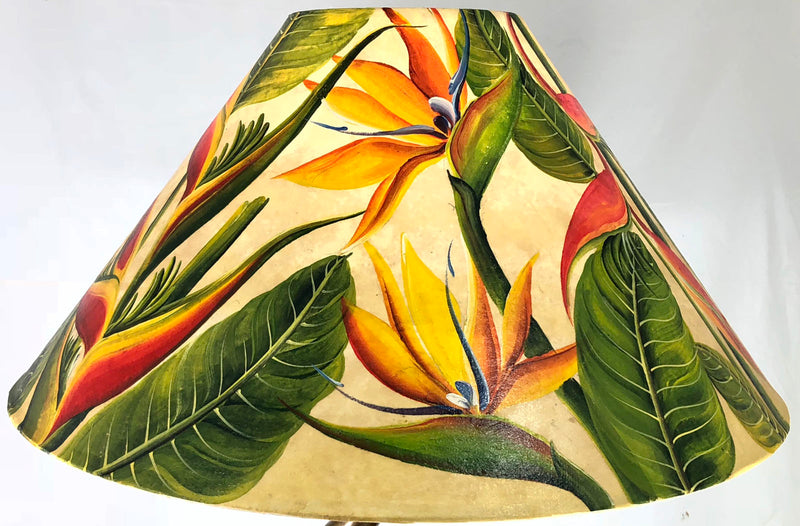 Monstera & Heliconia 20 Inch Shade (6 x 12 x 20)